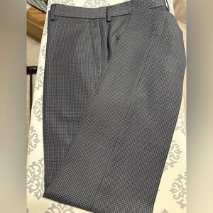 Hugo Boss Gray Houndstooth Dress Pants